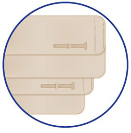 Overlapped bandages design and reversed closures