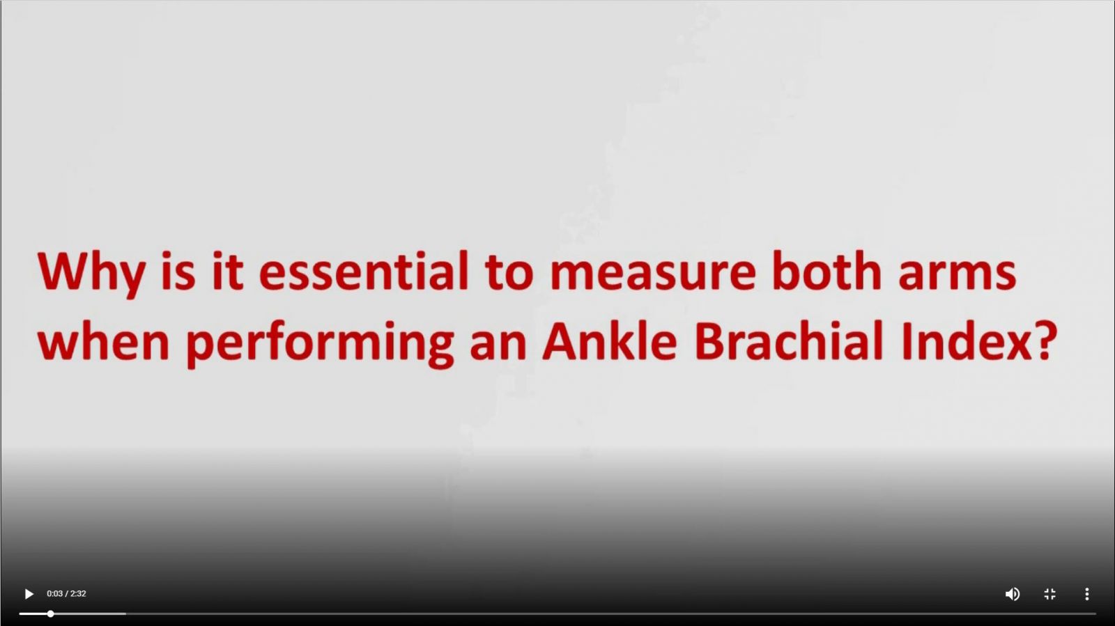 Ankle Brachial Index