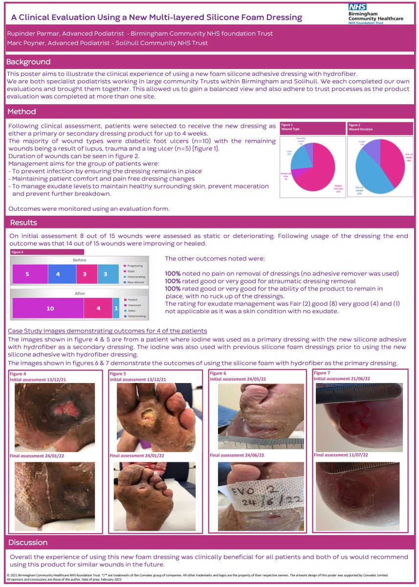 A Clinical Evaluation Using a New Multi layered Silicone Foam Dressing