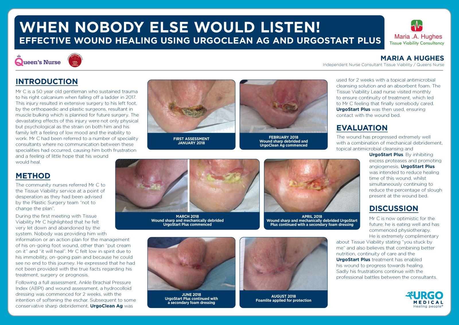 WHEN NOBODY ELSE WOULD LISTEN! EFFECTIVE WOUND HEALING USING URGOCLEAN AG AND URGOSTART PLUS